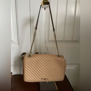 Karl Lagerfeld Paris Charlotte quilted chevron leather shoulder bag